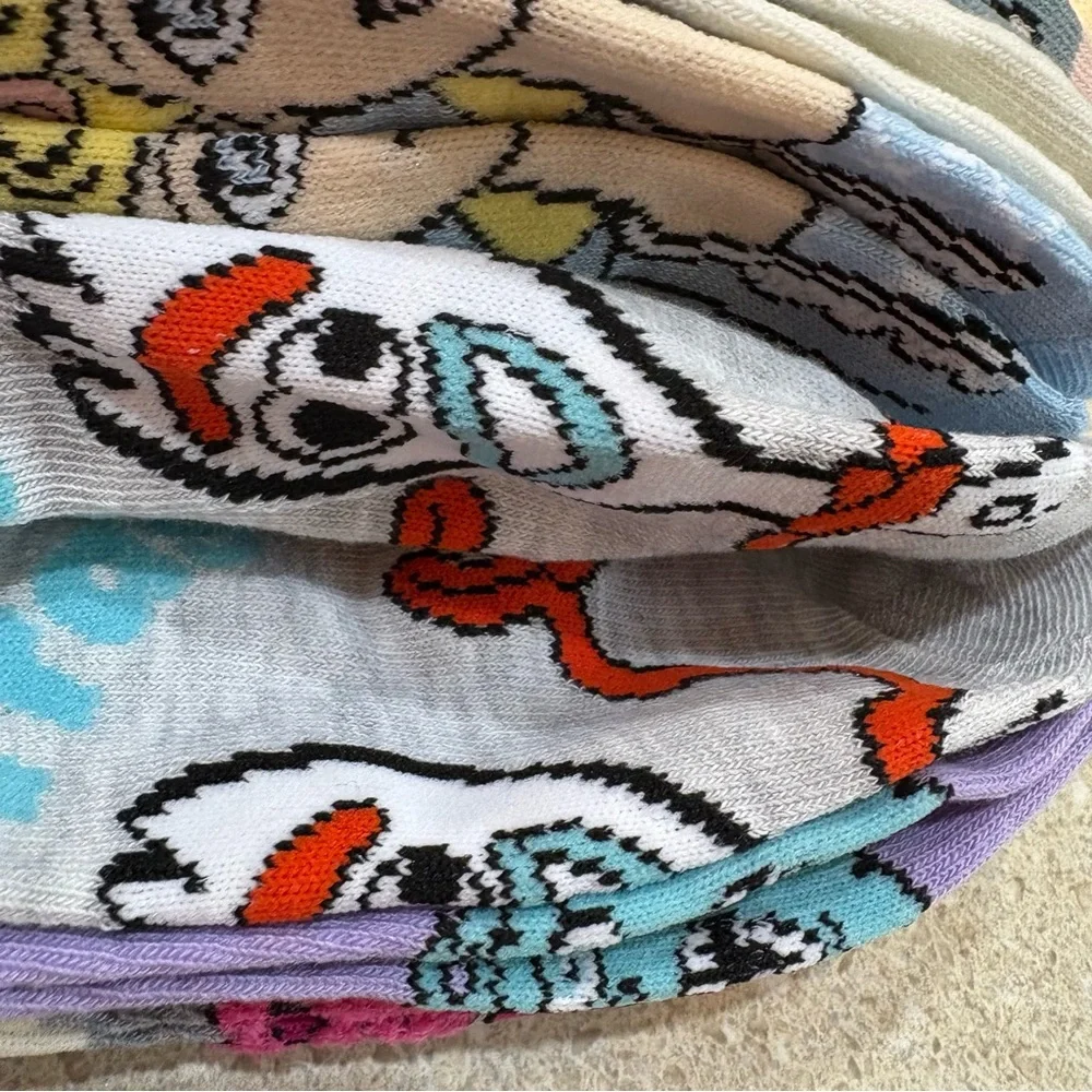 Disney Pixar No-Show Socks Four Packs of Six Socks Women’s Shoe Size 4-10